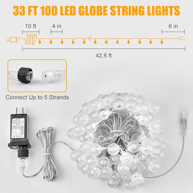 Minetom Globe String Lights - Image 7