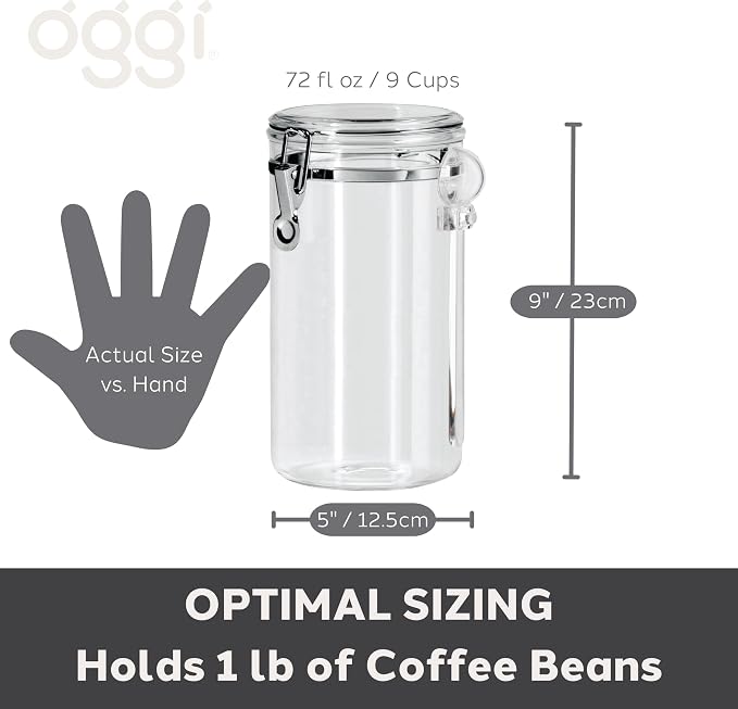 Oggi Clear Canister Airtight 72oz - Image 6