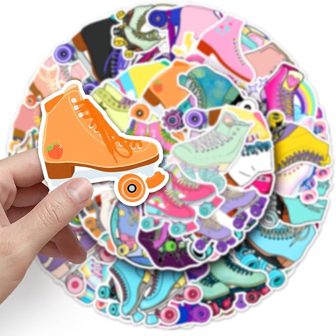 50Pcs Roller Skate Stickers, Waterproof Vinyl Roller Skating Stickers - Image 4