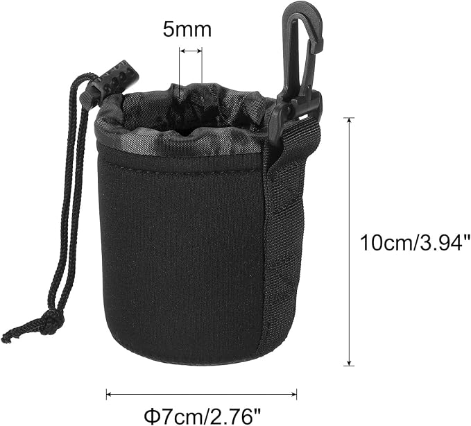 PATIKIL Camera Lens Bag, 2.8" IDx3.9 H Drawstring Lens Pouch - Image 2