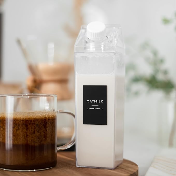 Black Coffee Bar Essentials Labels, 72 Preprinted Coffee Syrup Station - Image 5