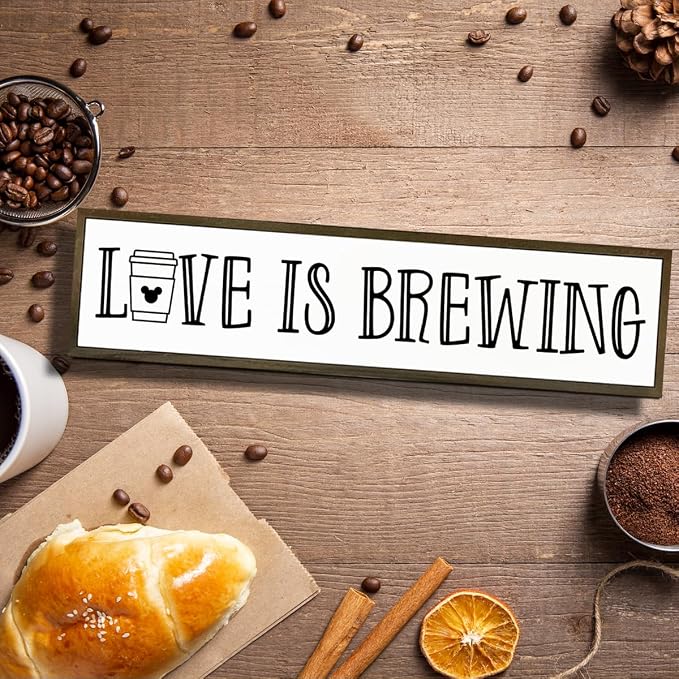 Coffee Decor Sign, Love Signs for Home Kitchen Decor, Coffee Station Decors for - Image 4