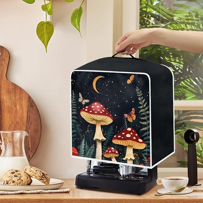 Mushroom Moon Print Coffee Machine Covers - Image 4