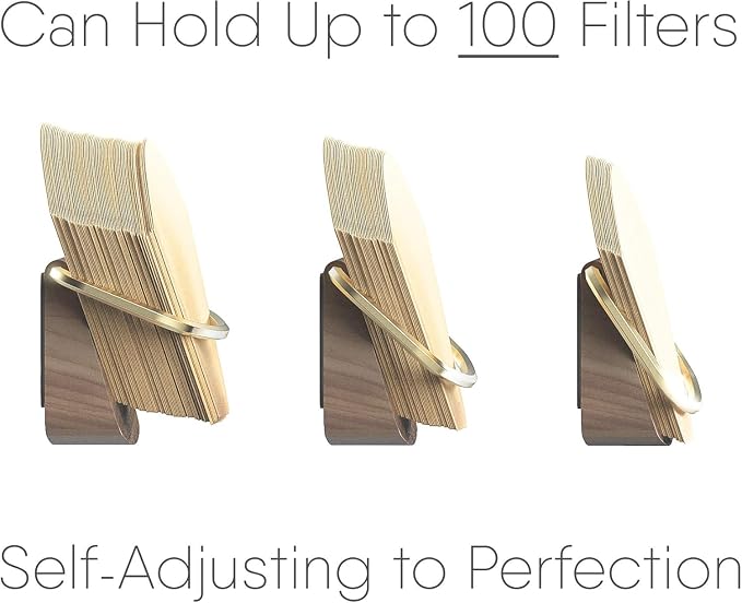 Cone Coffee Filter Holder ARGENTA – Wall Mount Coffee Filter Storage Container - Image 5