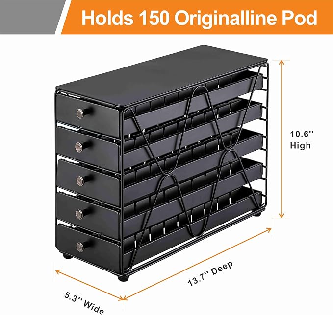 ZCDCP Coffee Pod Holder Drawer Storage, Compatible - Image 3