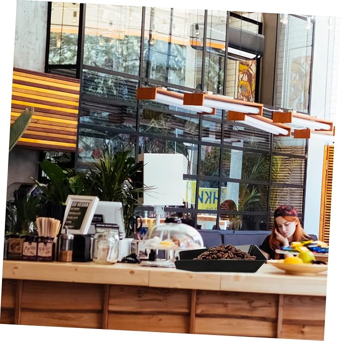 4pcs Reusable Roasted Coffee Beans Display Tray Multi-functional Food Serving - Image 3