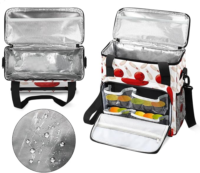 Bowling Ball Coffee Maker Travel Bag, Bowling Ball Large Carrying Storage Case - Image 3