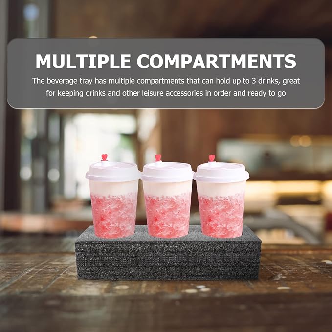 2pcs Drink Portable Drink Holes Cup Holder Coffee Cup Trays Take Out Rack Milk - Image 8