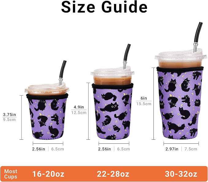 Iced Coffee Sleeve Reusable Medium 22-28oz - Image 2