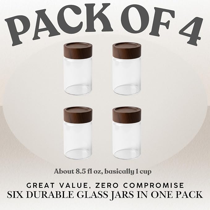 Wide Mouth Glass Storage Jars - Image 6