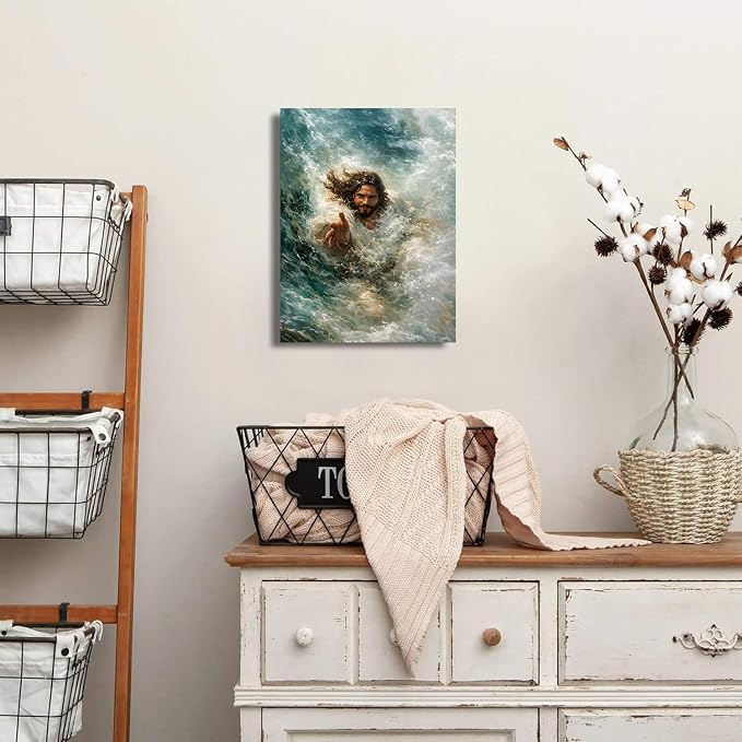 Christian Wall Art Jesus Wall Decor The Hand of God Picture - Image 6