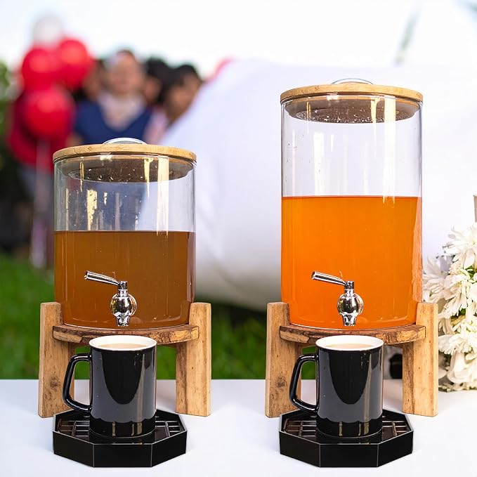2 Pcs 4 Inch Coffee Drip Tray Octagon Coffee Countertop Tray - Image 4
