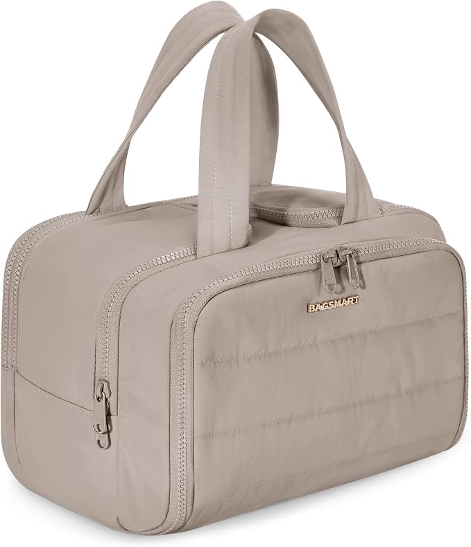 BAGSMART Travel Toiletry Bag, Crush Toiletry Bag by BAGSMART