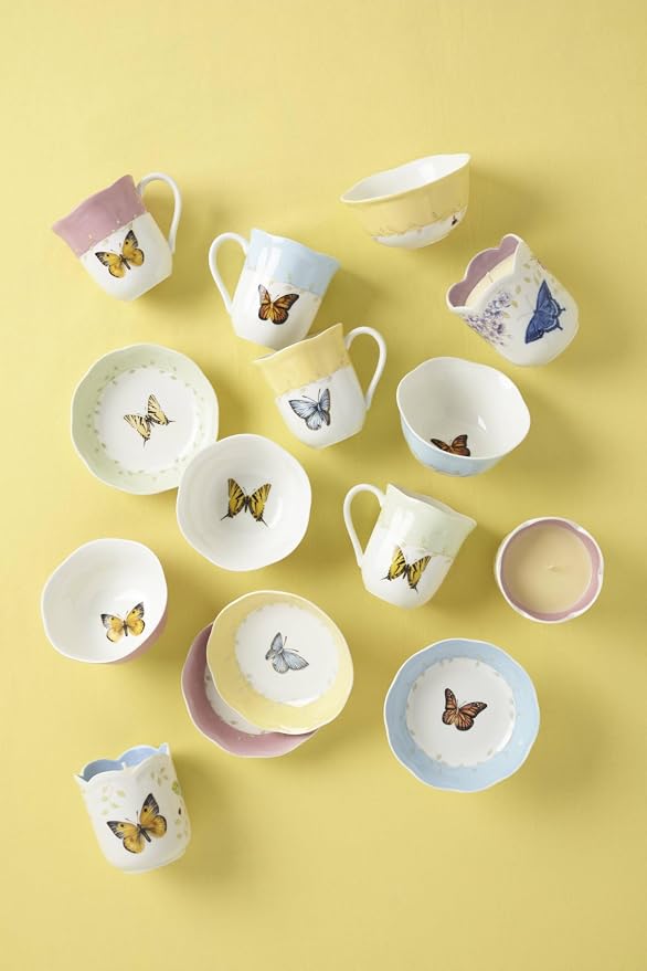Lenox Coffee Mug Set, Butterfly Meadow Colors 4-Piece Mug Set, Service - Image 6