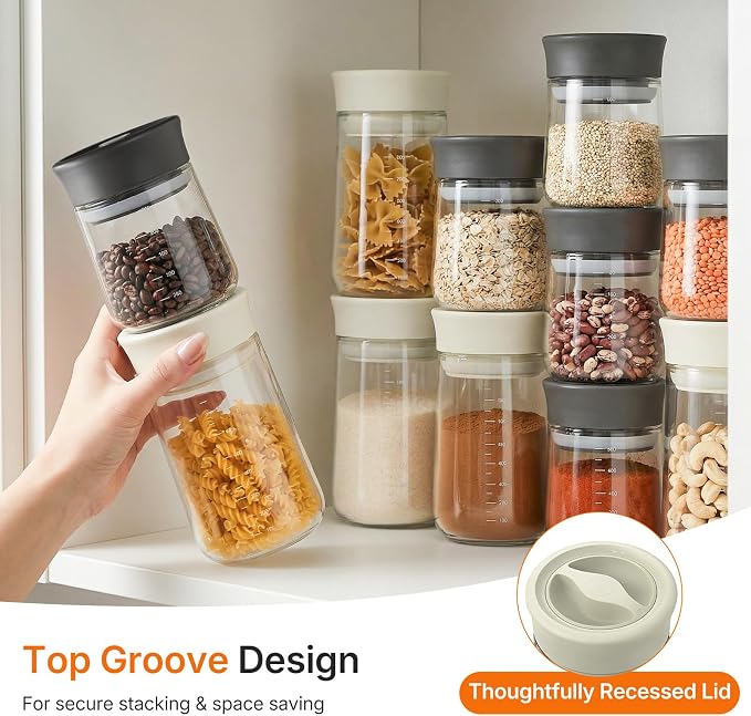 Upgraded Rotary Airtight Glass Jar - Image 4