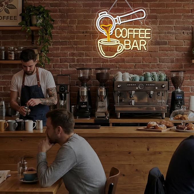 Ineonlife Coffee Bar Neon Sign, Dimmable LED Neon Light Up Sign - Image 7