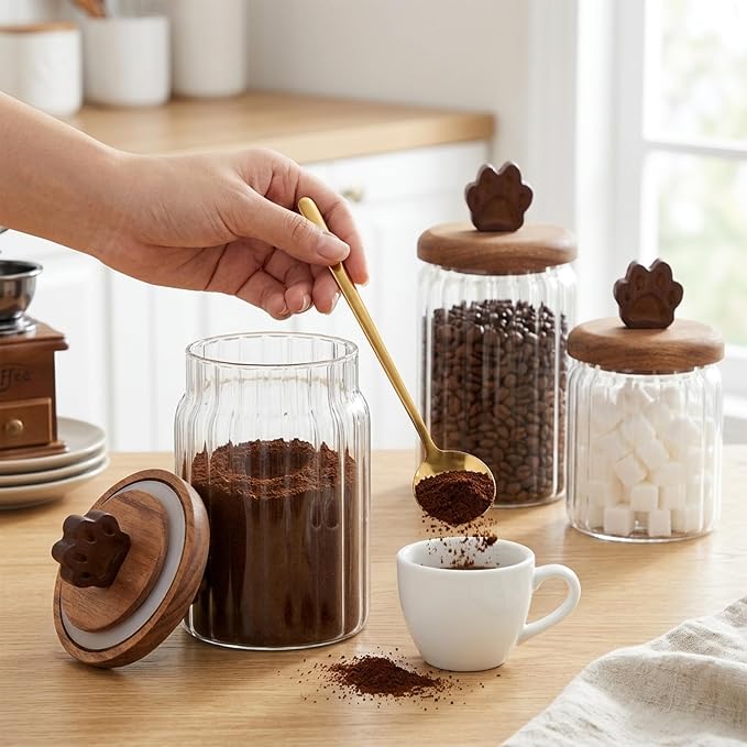 Glass Coffee Canister Set - Image 5