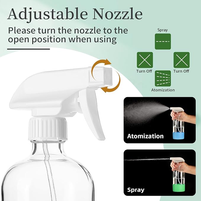 GIVAMEIHF 2 Pack Glass Spray Bottles - Image 3