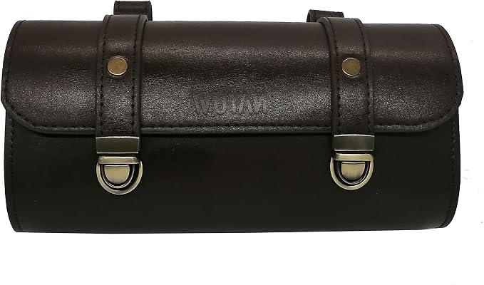 WUYAN Bike Handlebar Leather Bags Under Seat Retro Classical Mountain MTB Road - Image 2
