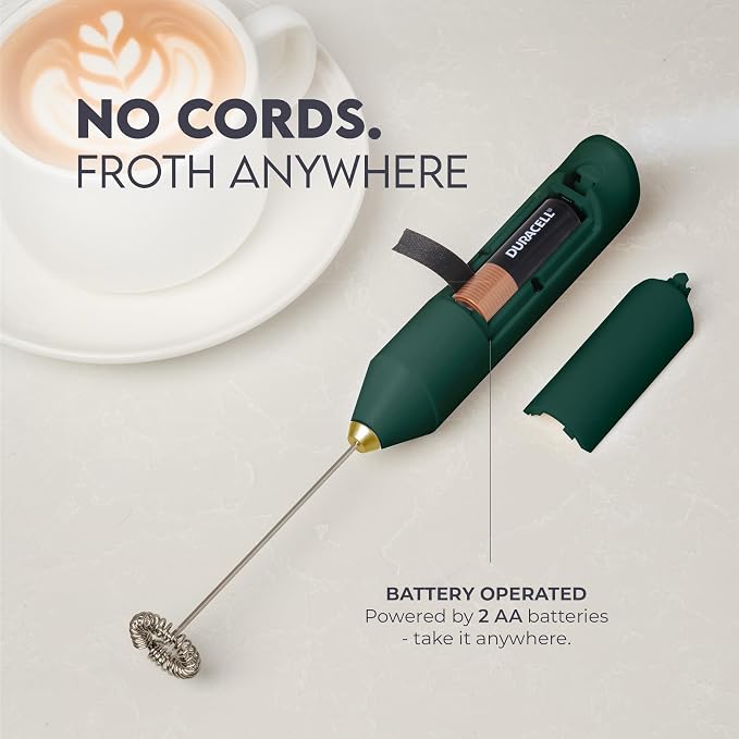 Zulay Kitchen Powerful Milk Frother AA Batteries Included – Ultra Fast Handheld - Image 4