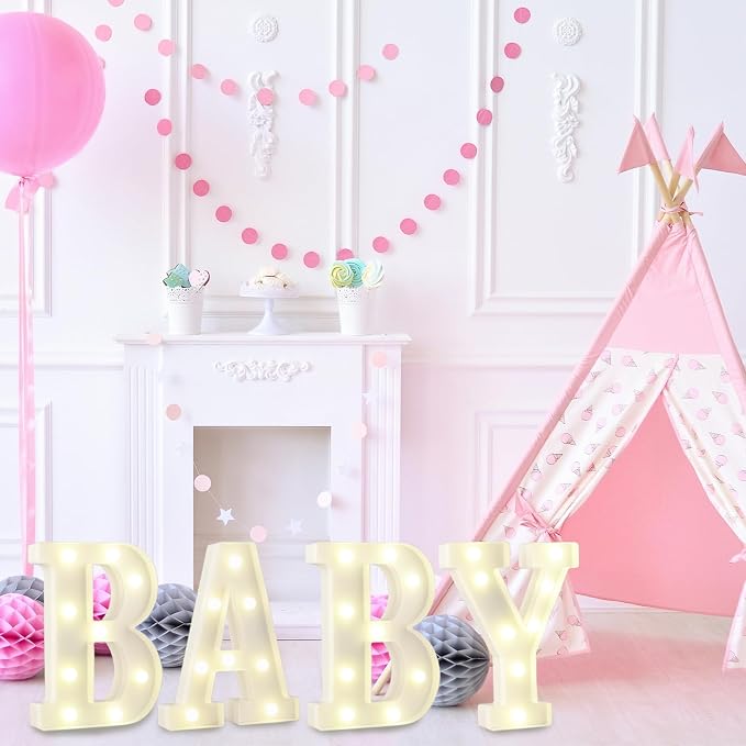 Baby LED Marquee Letter Lights, Light Up Sign - Image 5