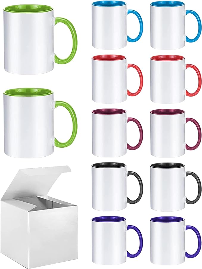 ABBSH Ceramic Sublimation Mugs, Microwave Safe, Dishwasher Safe by ABBSH
