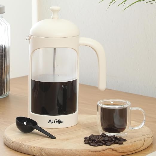 Mr. Coffee Retro Brew French Press Coffee Maker, 31-Ounce Glass Carafe - Image 5