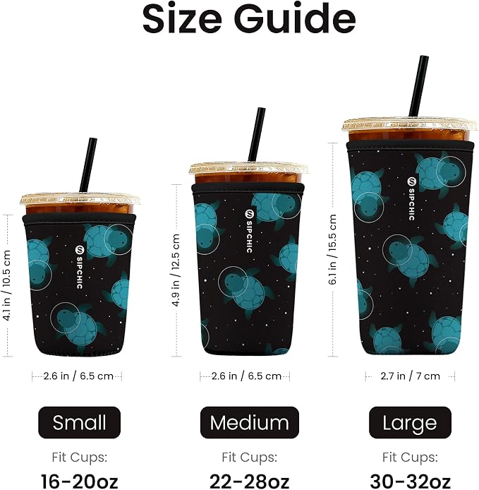 Iced Coffee Sleeve – Neoprene Reusable Cup Sleeves - Image 2