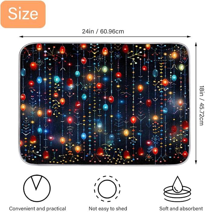 Dish Drying Mat, Kitchen Counter Quick Dry Pads - Image 2