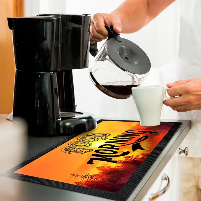 Coffee Bar Mat - Coffee Gifts - Coffee Lover - Coffee Bar Accessories - Barista - Image 3
