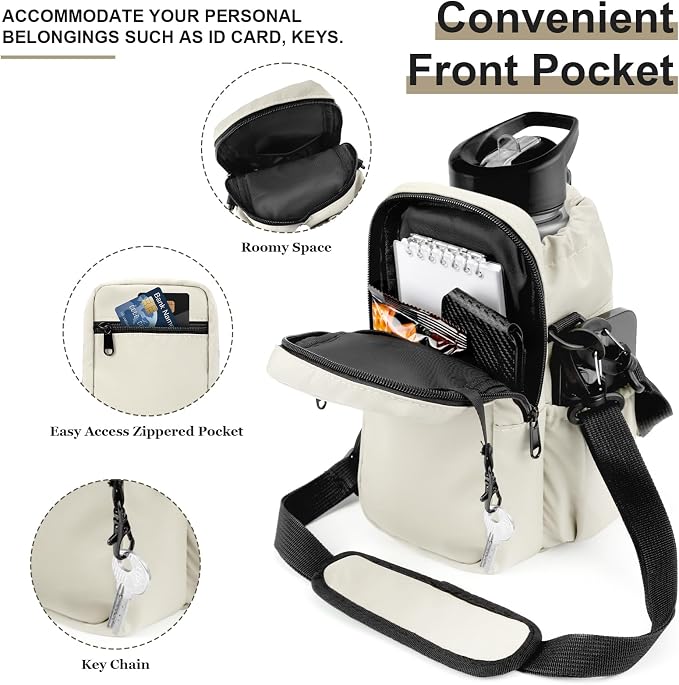 Water Bottle Holder with Strap, 32/40oz Insulation Water Bottle Carrier Bag - Image 2