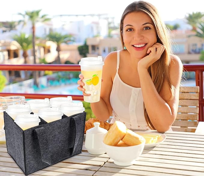 2 Pcs Portable Drink Carrier 6 Cup Holder - Image 5