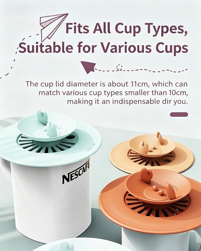 Cute Crab Silicone Cup Lid - Image 2