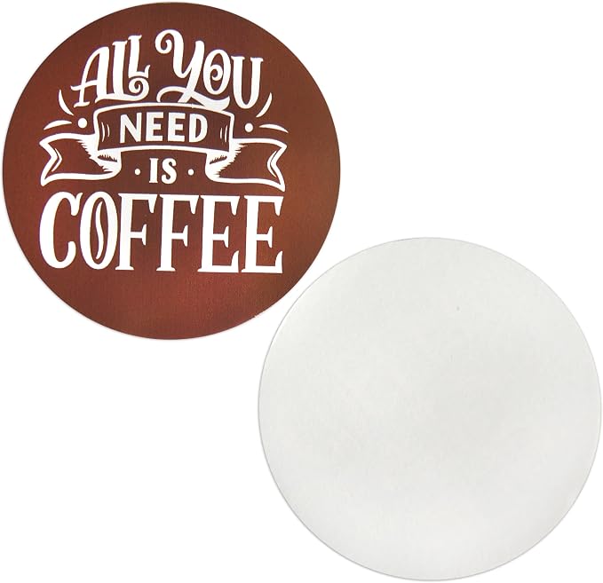 Novel Merk Coffee Word Art Vinyl Stickers - Image 5