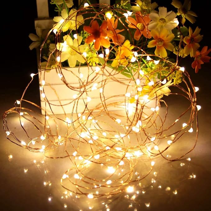 Ariceleo Led Fairy Lights Battery Operated, 4 Packs Mini Battery Powered Copper - Image 7