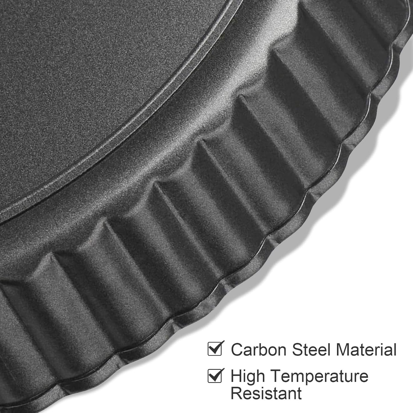 9 Inch Fluted Tart Pan Fruit Pie Pans With Removable Base Nonstick Coating Tarts Molds for Baking Supply For Pizza Tartlet Cake Quiche
