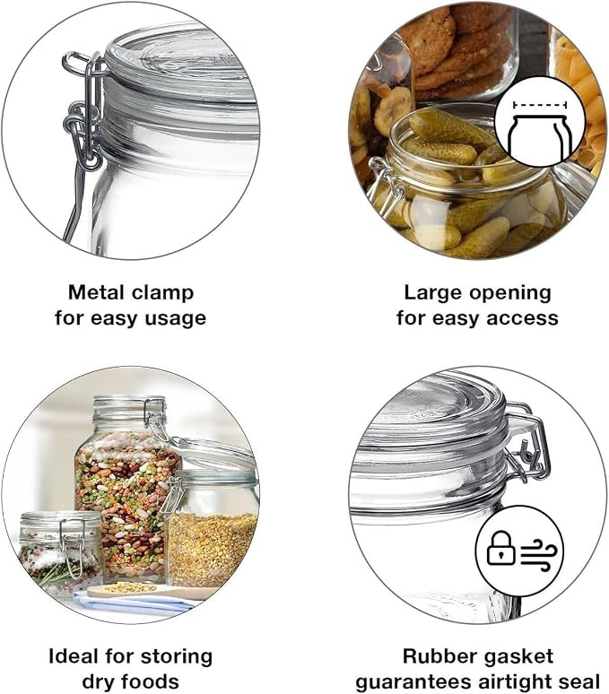 Bormioli Rocco Fido Clear Jar, 169 Oz. - Image 5