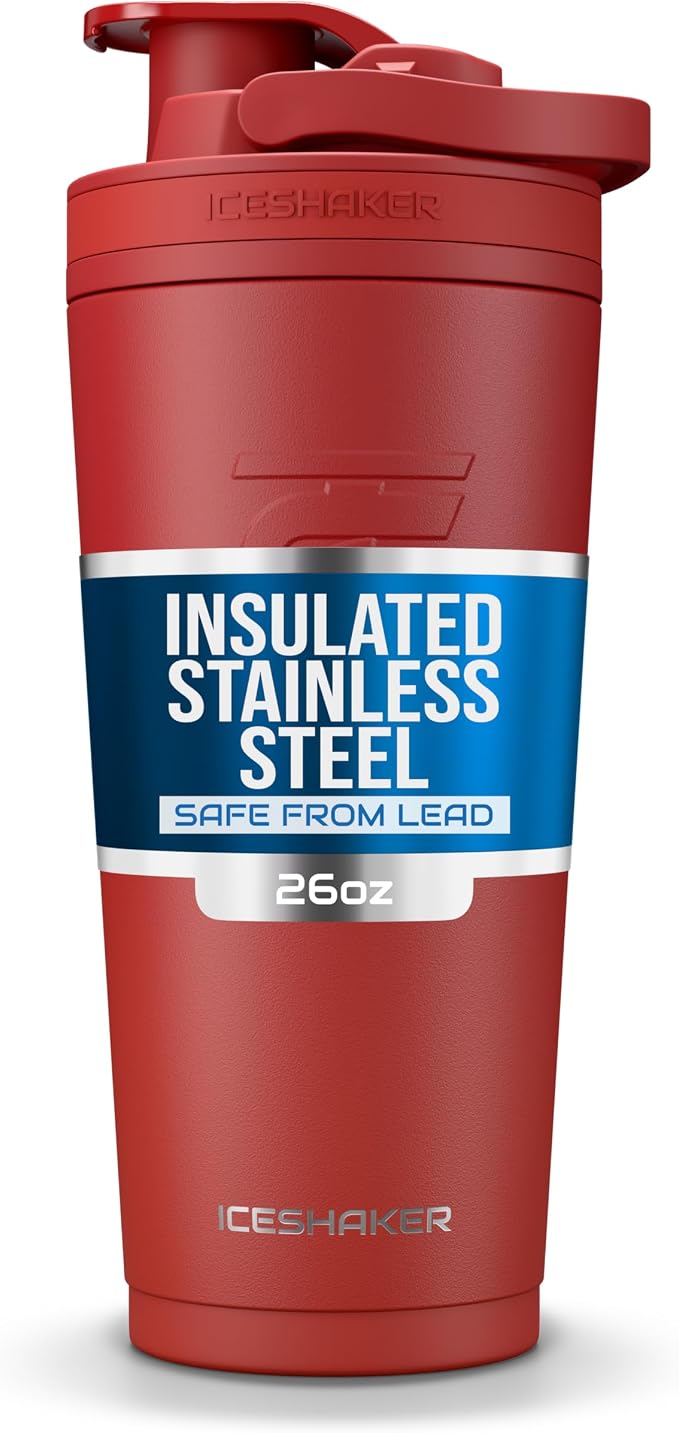 Ice Shaker Insulated Stainless Steel Shaker Bottle | 26oz by IceShaker