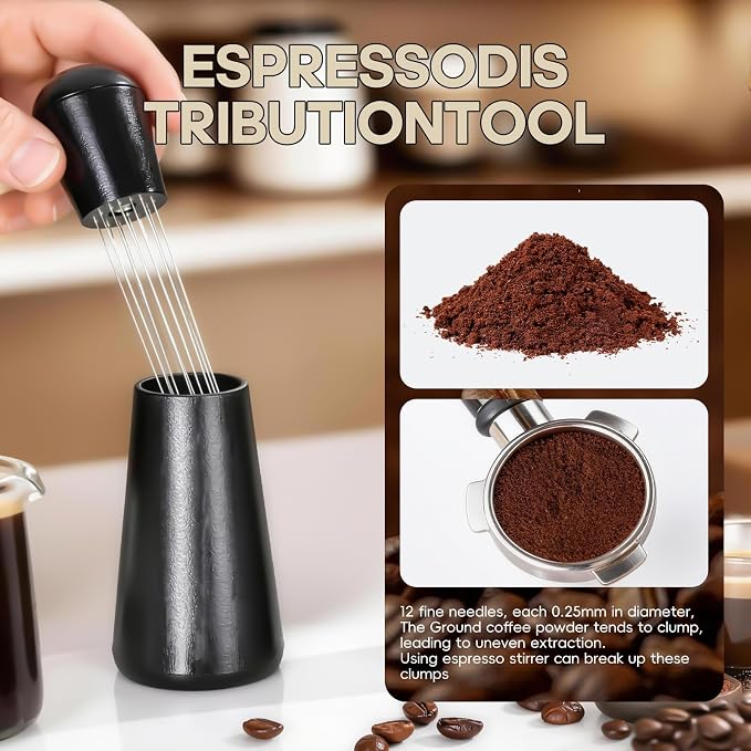 Coffee Knock Box, Coffee Scoops, Espresso Aistribution Tool, Espresso Tamping - Image 4