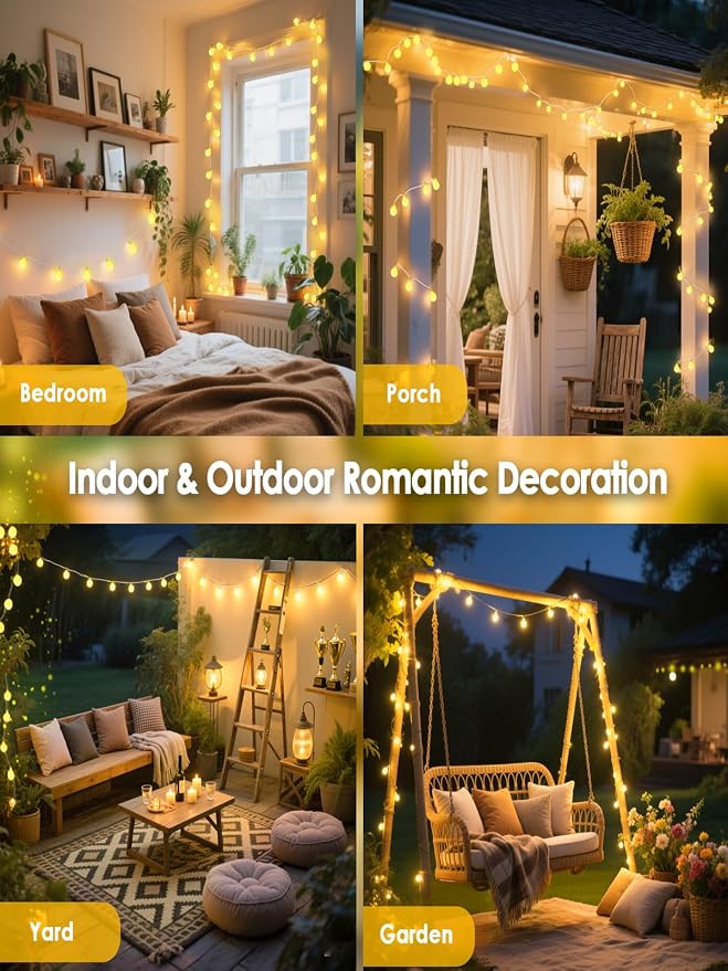 300LED Globe String Lights Indoor Outdoor - Image 2