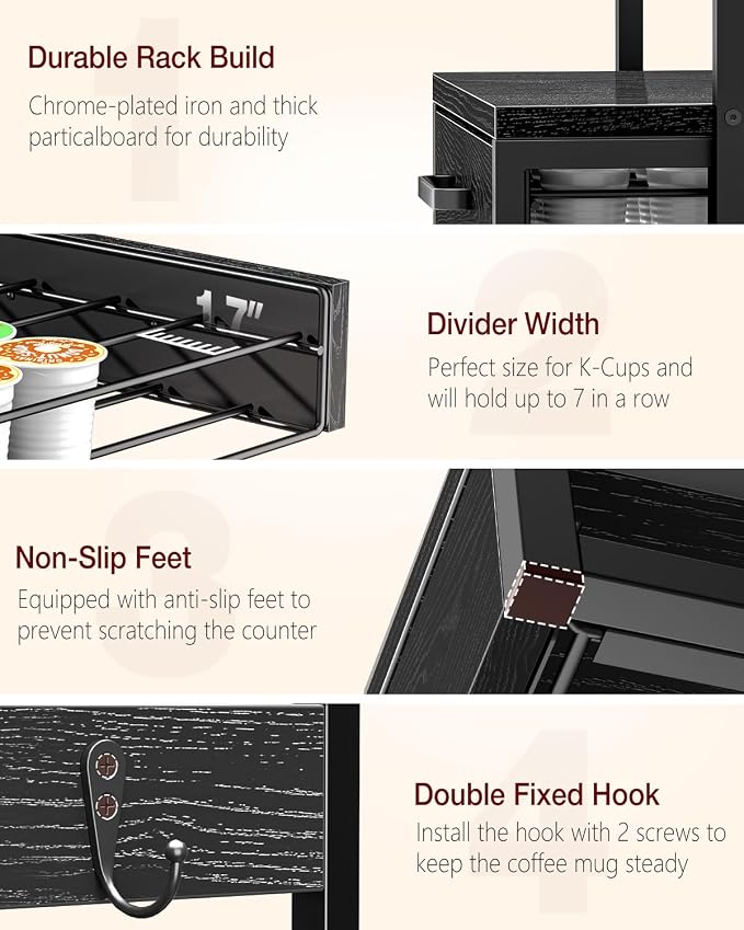 Evermagin Coffee Pod Drawer for K Cup, 35 Pods K-Cup Holder Organizer - Image 7