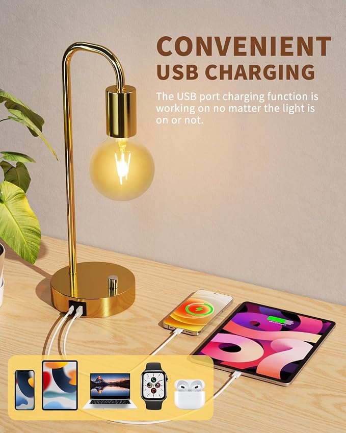 ONEWISH Industrial Table Lamp - Image 2