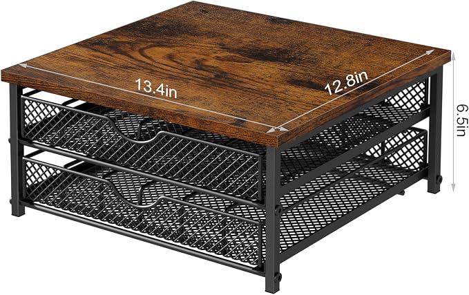 Coffee Pod Drawer K Cups Organizer 2-Tier Coffee Pod Storage Holder - Image 3