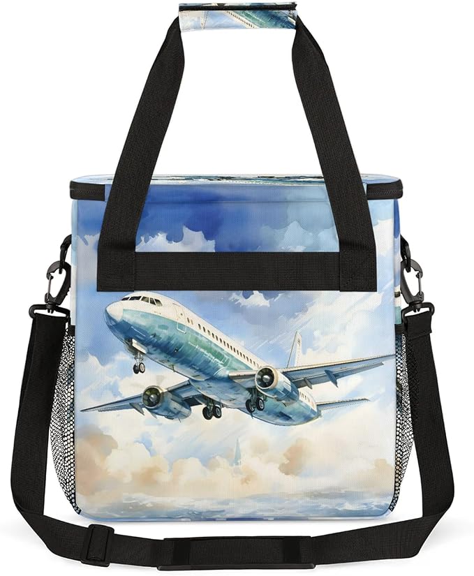 Airplane Flying Coffee Maker Carring Bag, Large Insulated Storage Organizer - Image 5