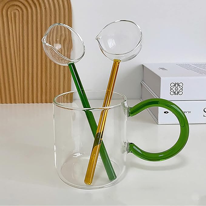 Clear Glass Stirring Spoons Transparent Crystal Teaspoons Milk Cocktail Cold - Image 5