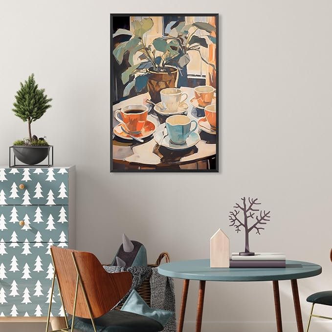 Vintage Coffee Poster Food Wall Art Canvas Cozy Charm Kitchen And Coffee Bar - Image 2