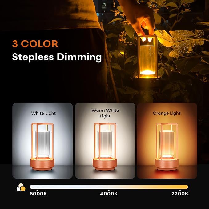HAPYGI Portable Metal Table Lamp - Image 3