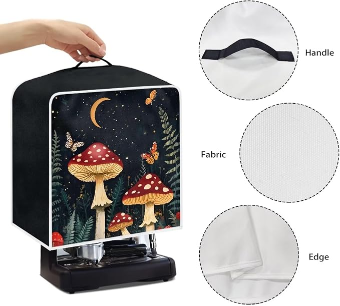 Mushroom Moon Print Coffee Machine Covers - Image 5