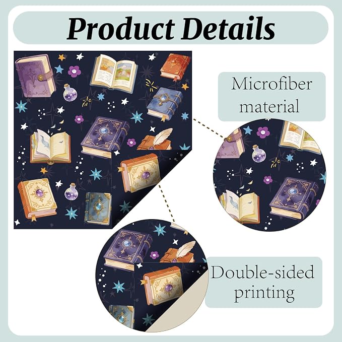 CREATCABIN 6Pcs Glasses Cleaning Cloth Book Microfiber Cleaning Cloths Suede - Image 3