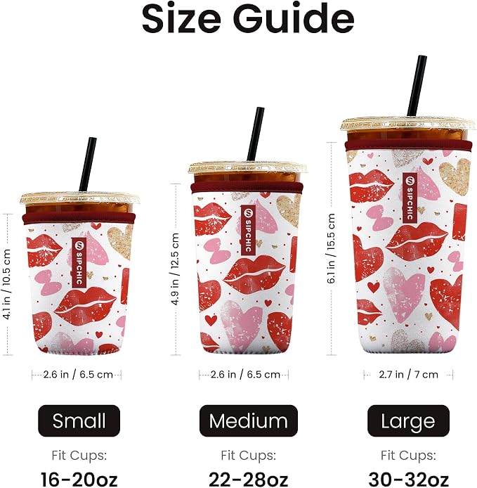 Iced Coffee Sleeve – Neoprene Reusable Cup Sleeves - Image 4